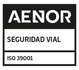 Contratas y Obras San Gregorio SA - Aenor Sello Seguridad Vial 39001